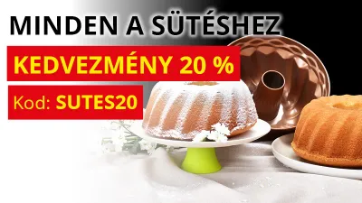 20% KEDVEZMÉNY A SÜTÉSRE
